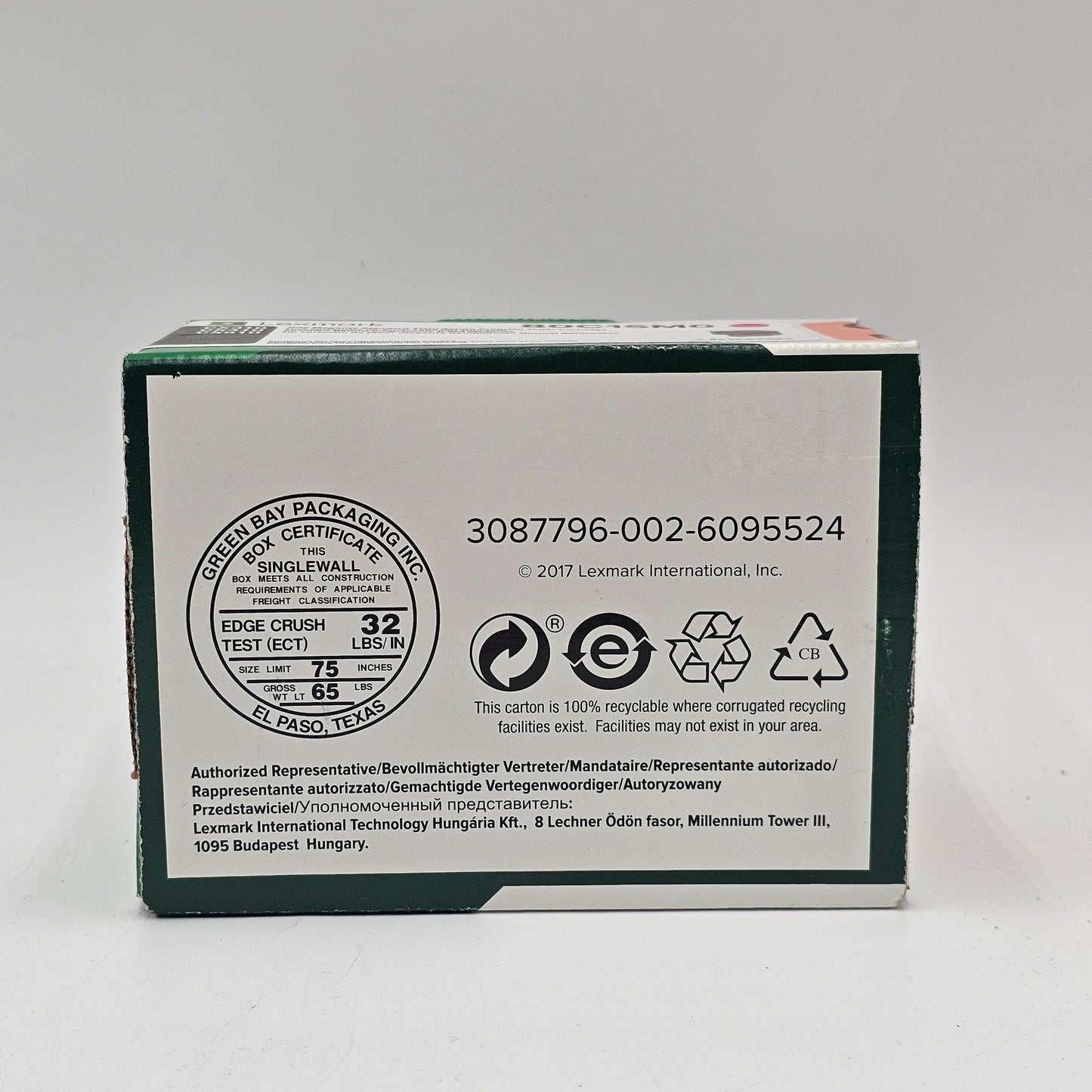 New Lexmark 80C1SM0 Magenta Standard Yield Return Program Toner Ink