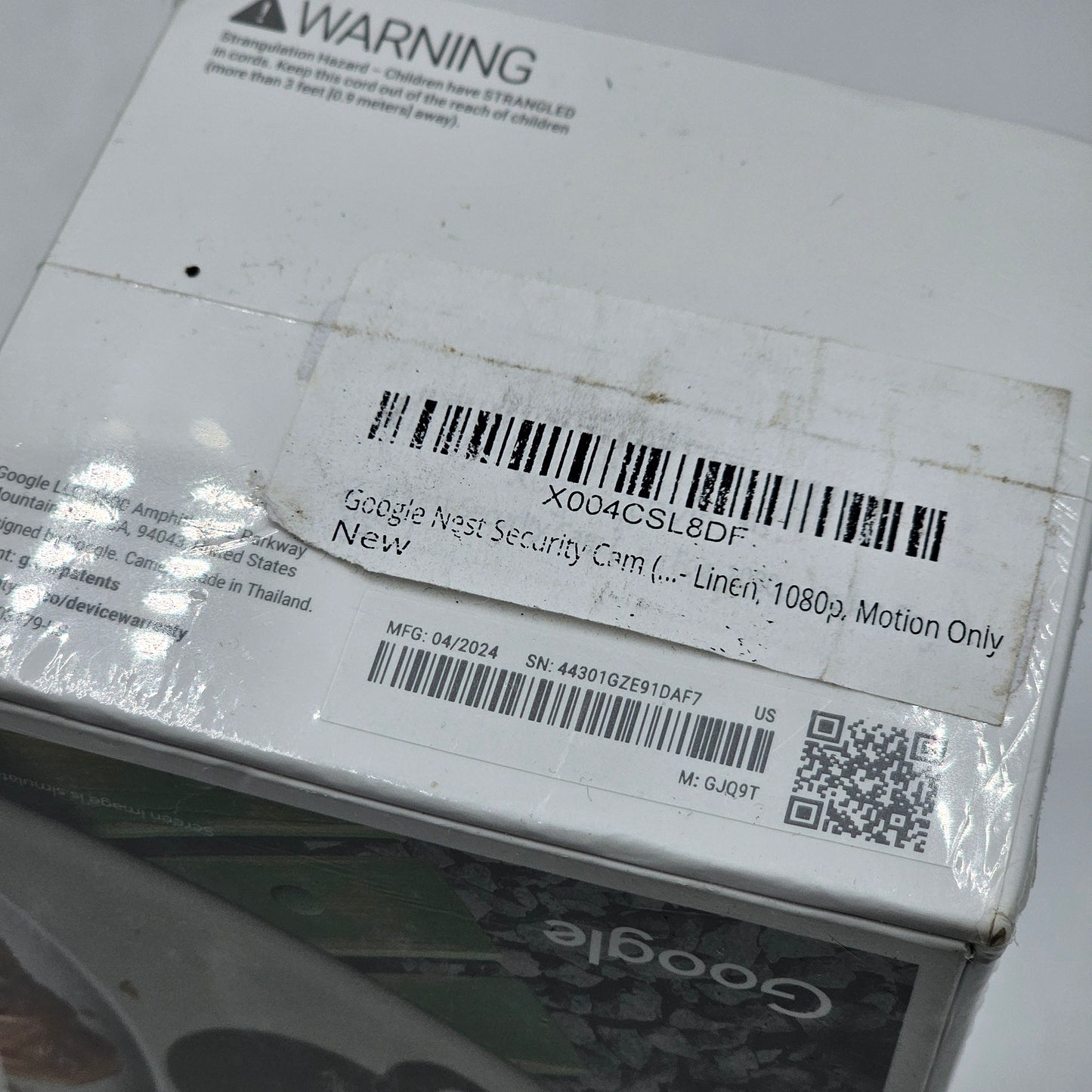 New Google Nest Cam Indoor Wired 2nd Generation GJQ9T