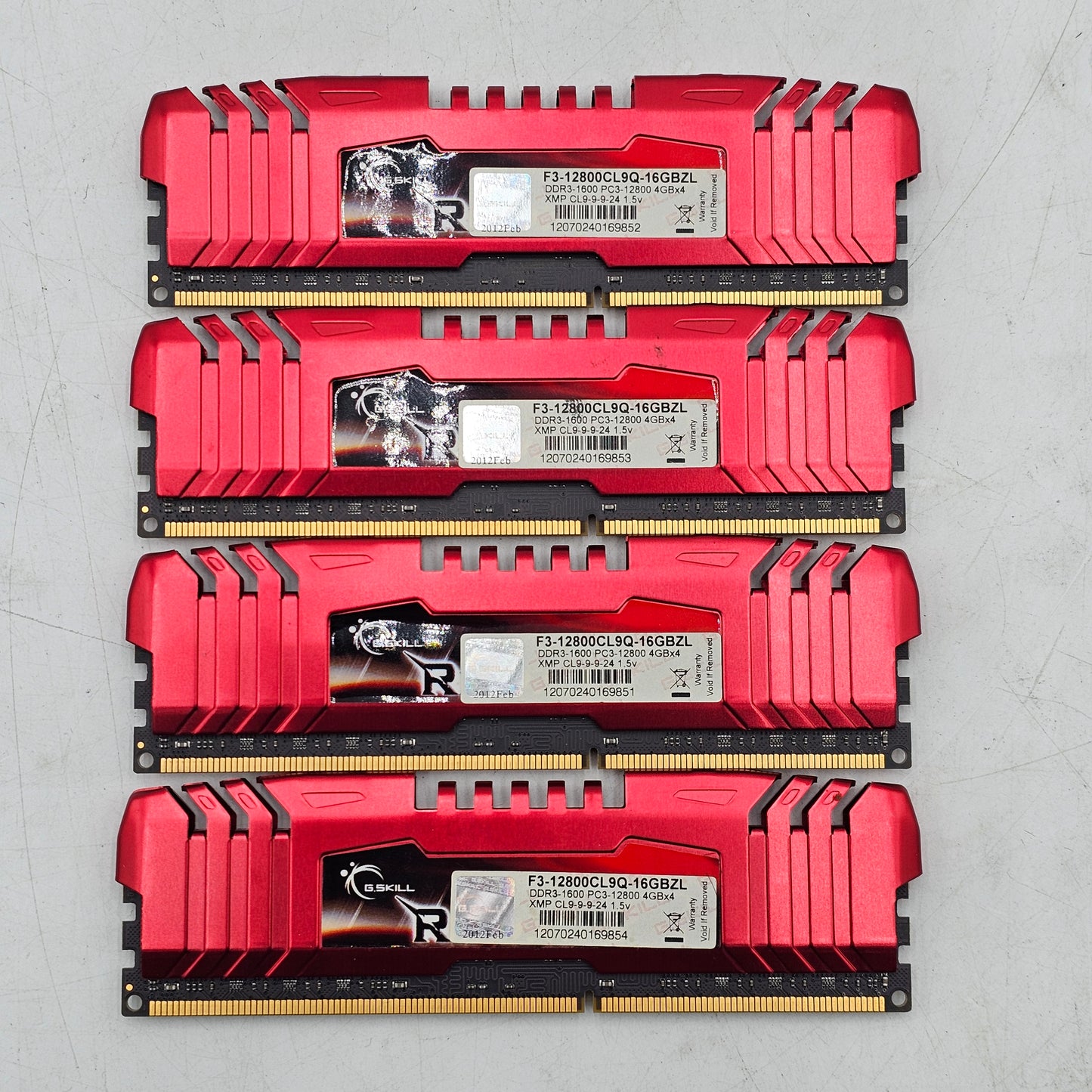 G.Skill RIPJAWS Z 16GB (4×4GB) RAM DDR3 1600MHz F3-12800CL9Q-16GBZL