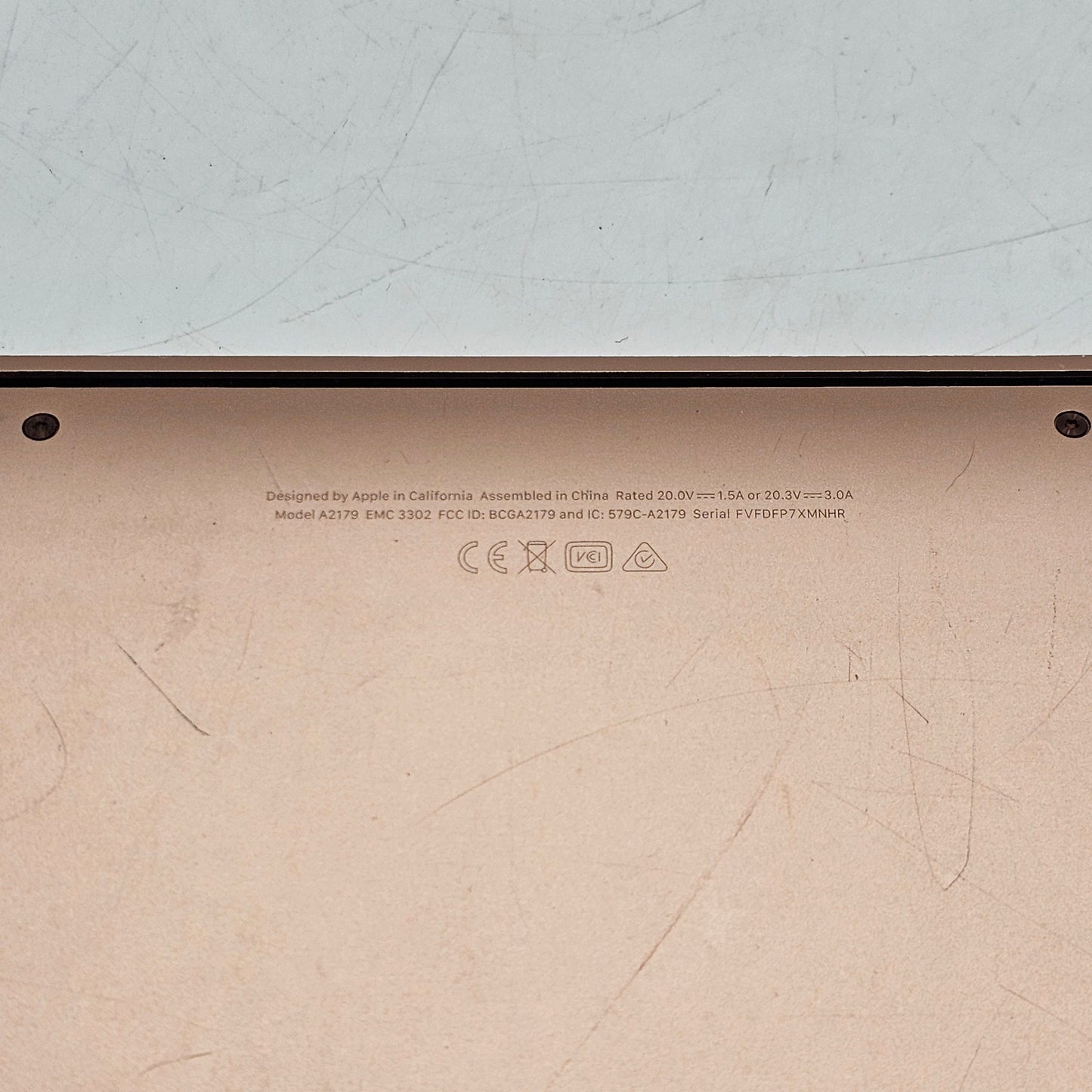 2020 Apple MacBook Air 13.3" i3 1.1GHz 8GB RAM 128GB SSD Rose Gold A2179