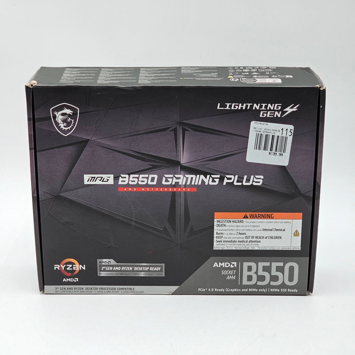 MSi B550 Gaming Plus AM4 ATX AMD DDR4 Motherboard