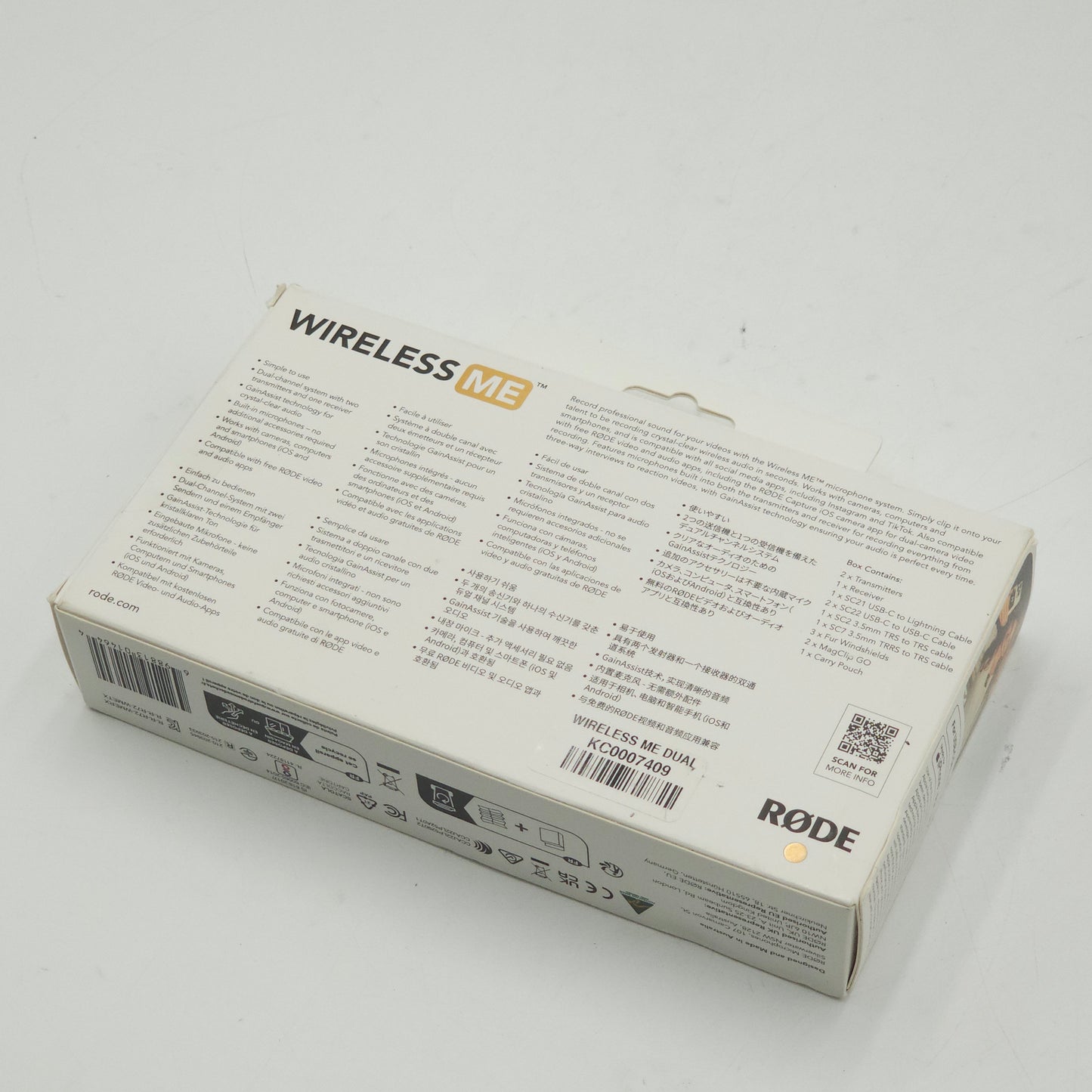 New Rode Wireless ME Dual Compact Wireless Microphone System WIMEDUAL