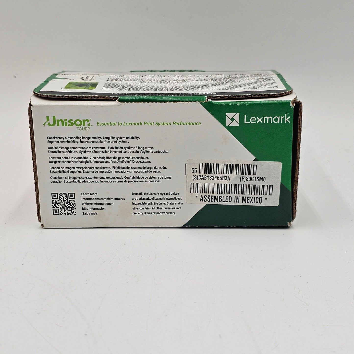 New Lexmark 80C1SM0 Magenta Standard Yield Return Program Toner Ink