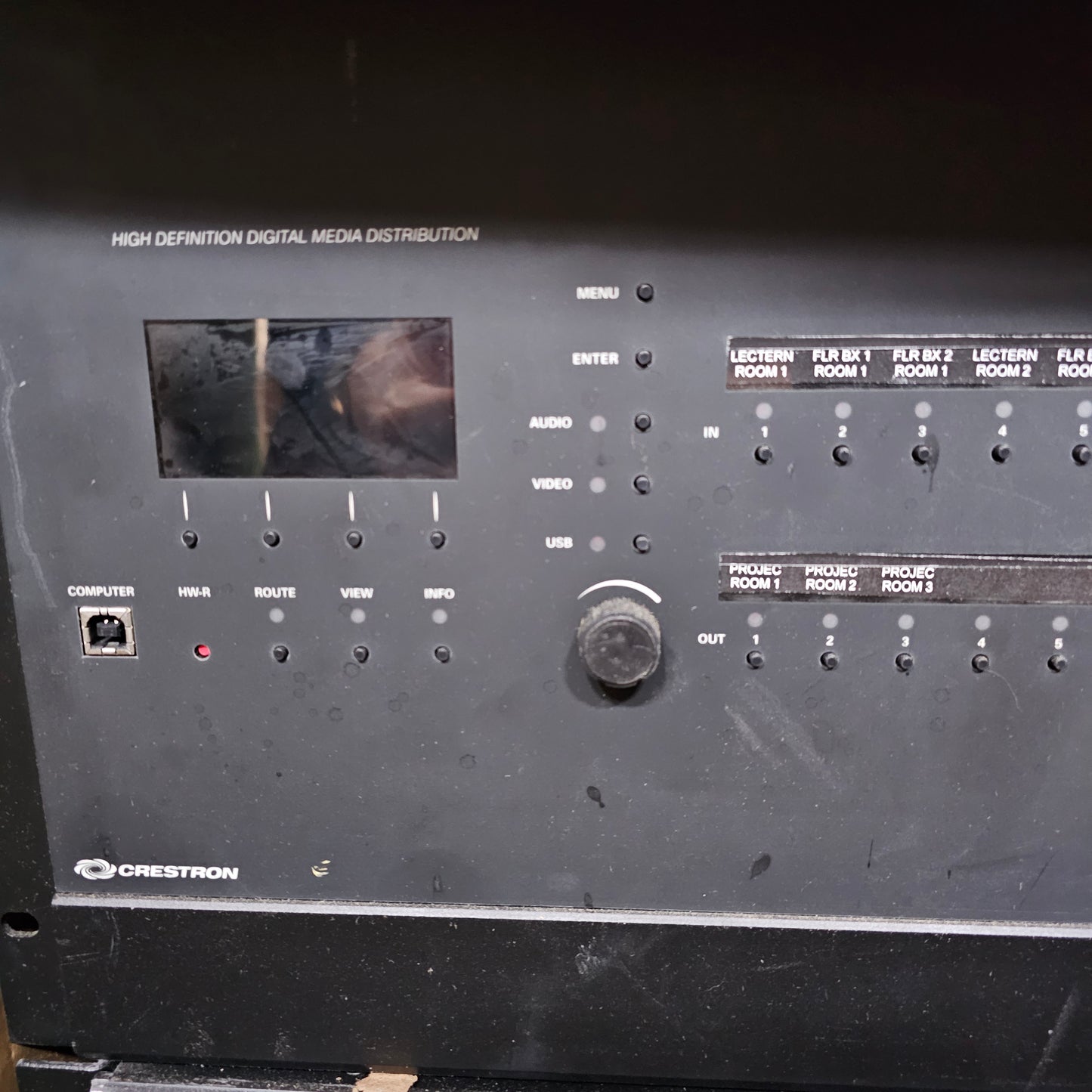 Crestron DMP16X16 Loaded with 16 DMC C DSP Input Cards