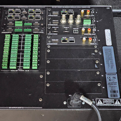 Crestron DMP16X16 Loaded with 16 DMC C DSP Input Cards