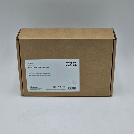 New C2G 4 Port 4K30 HDMI Splitter