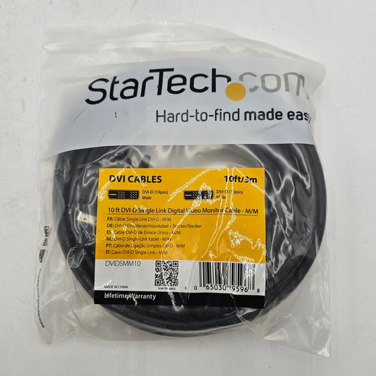 New StarTech 6 ft DVI D Dual Link Monitor Cable Lot of 10