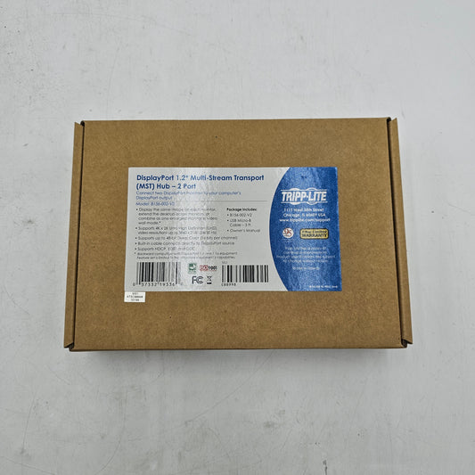 New TRIPP LITE 2 Port DisplayPort Multi Stream Transport