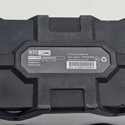Altec Lansing IMW888-SBLUE Super Lifejacket Rugged Waterproof Bluetooth Speaker