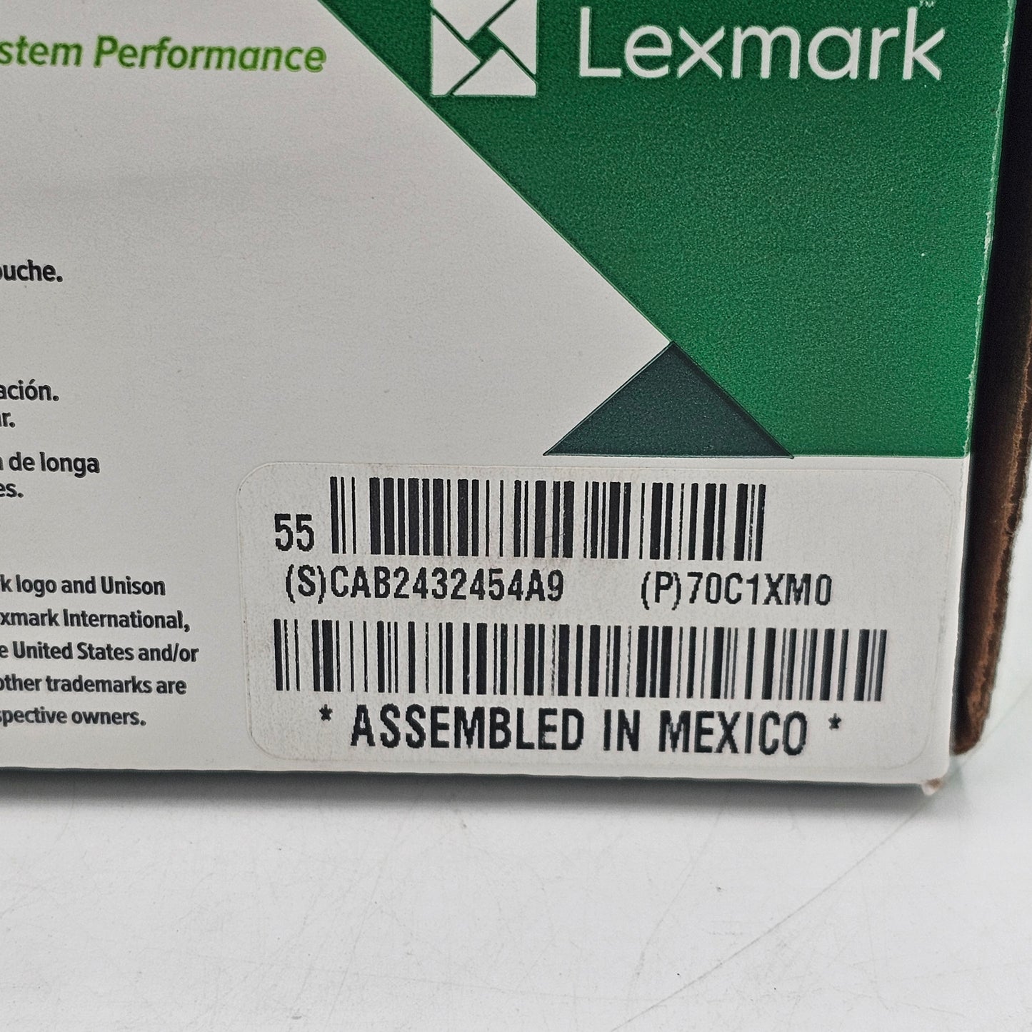 New Lexmark One Magenta Extra High Yield Toner 70C1XM0