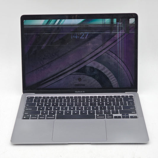 Broken 2020 Apple MacBook Air 13.3" M1 A2337 Cracked Screen