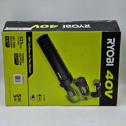 New RYOBI 40V Cordless Jet Fan Blower RY40480