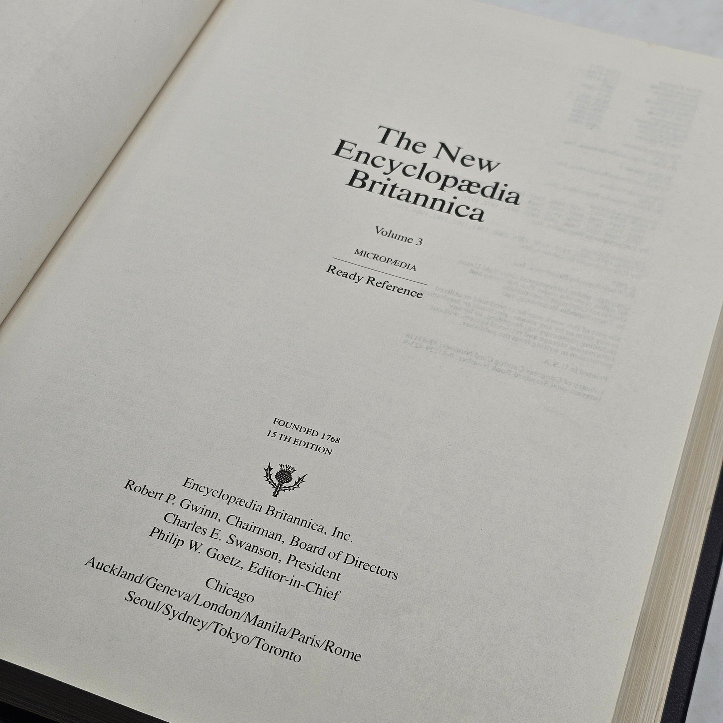 Encyclopedia Britannica Incomplete 15th Edition Micropedia Macropedia 1768 Vol 1-7 16-29