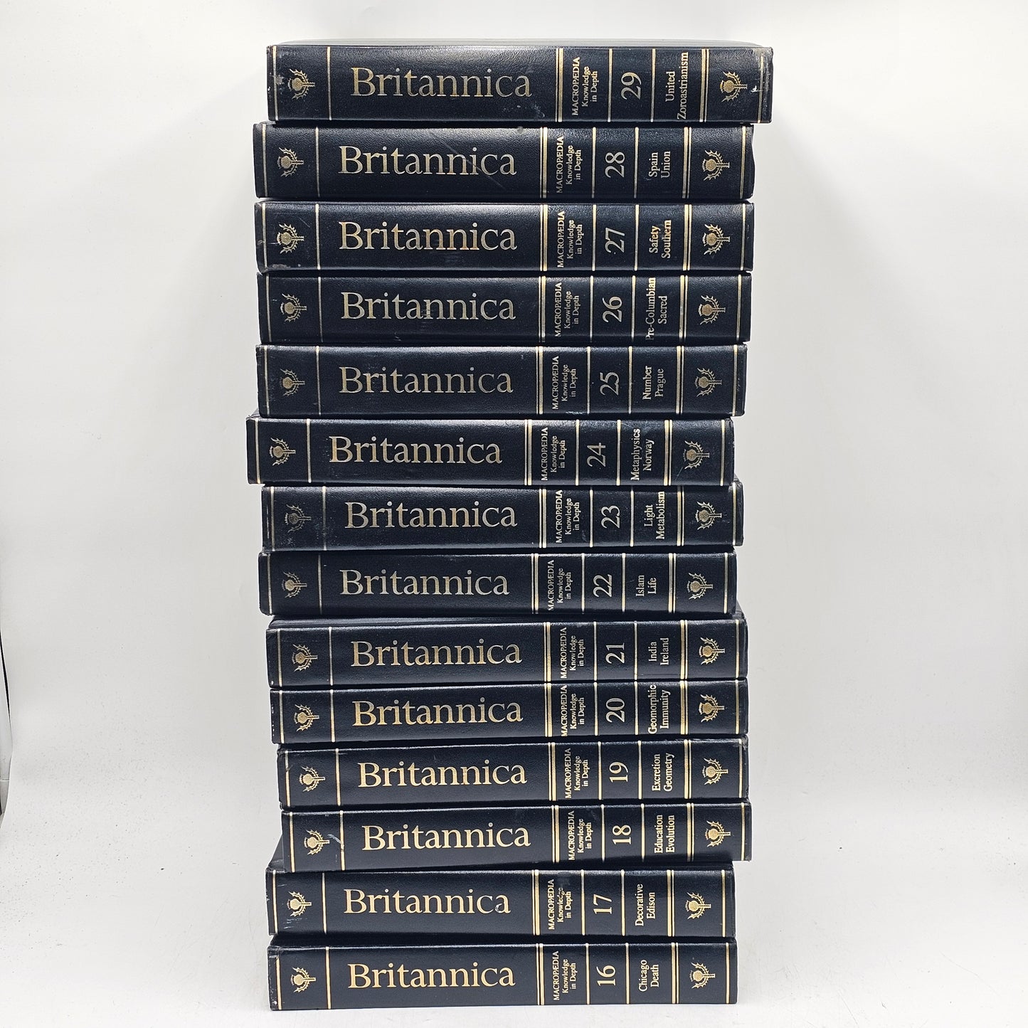 Encyclopedia Britannica Incomplete 15th Edition Micropedia Macropedia 1768 Vol 1-7 16-29