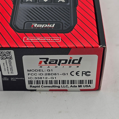 New Rapid Radios Push-to-Talk Nationwide Walkie-Talkie Radio G1CE