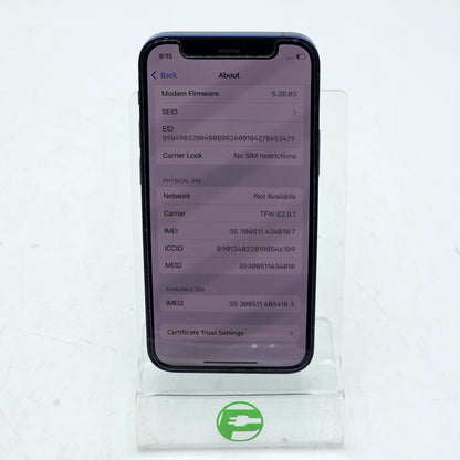 Factory Unlocked Apple iPhone 12 Mini 128GB Blue MG783LL/A