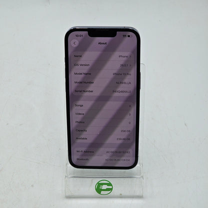 Factory Unlocked Apple iPhone 13 Pro 256GB Sierra Blue NLR93L/A
