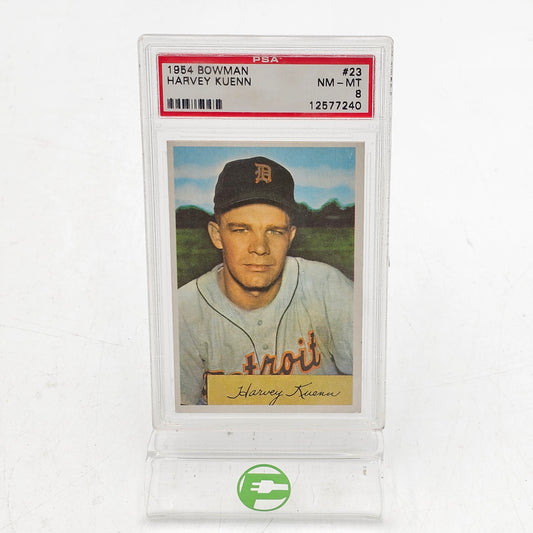 PSA 8 1954 Bowman Set-Break #23 Harvey Kuenn