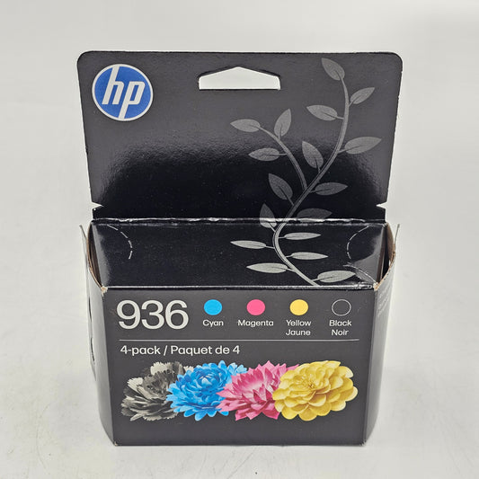 New HP 936 4-pack 65026832 Black, Yellow, Cyan and Magenta Ink Cartridge