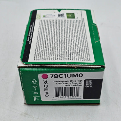 New Lexmark 78C1UM0 Magenta Toner Cartridge