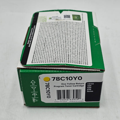 New Lexmark 78C10Y0 Yellow Toner Cartridge