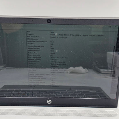 HP Pavilion 13-AN0031WM 13.3" i3-1005G1 1.2GHz 8GB RAM 128GB SSD