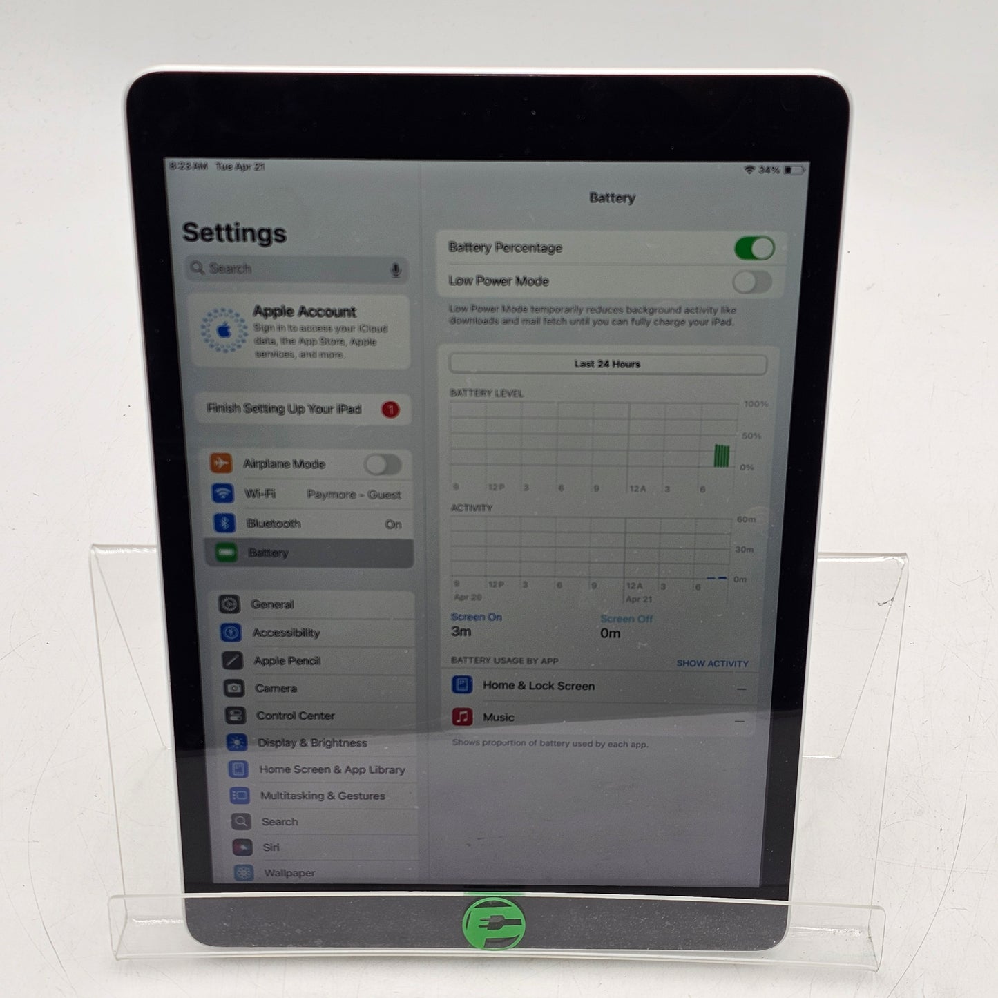 WiFi Only Apple iPad 9th Gen 64GB Silver MK2L3LL/A