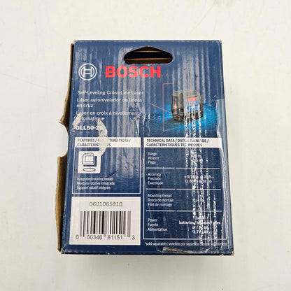 New Bosch GLL50-20 3V Self Leveling Cross Line Laser