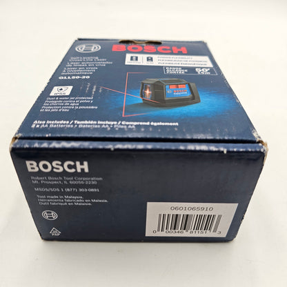 New Bosch GLL50-20 3V Self Leveling Cross Line Laser