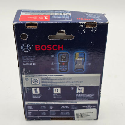 New Bosch GLM165-22 3V Laser Measure