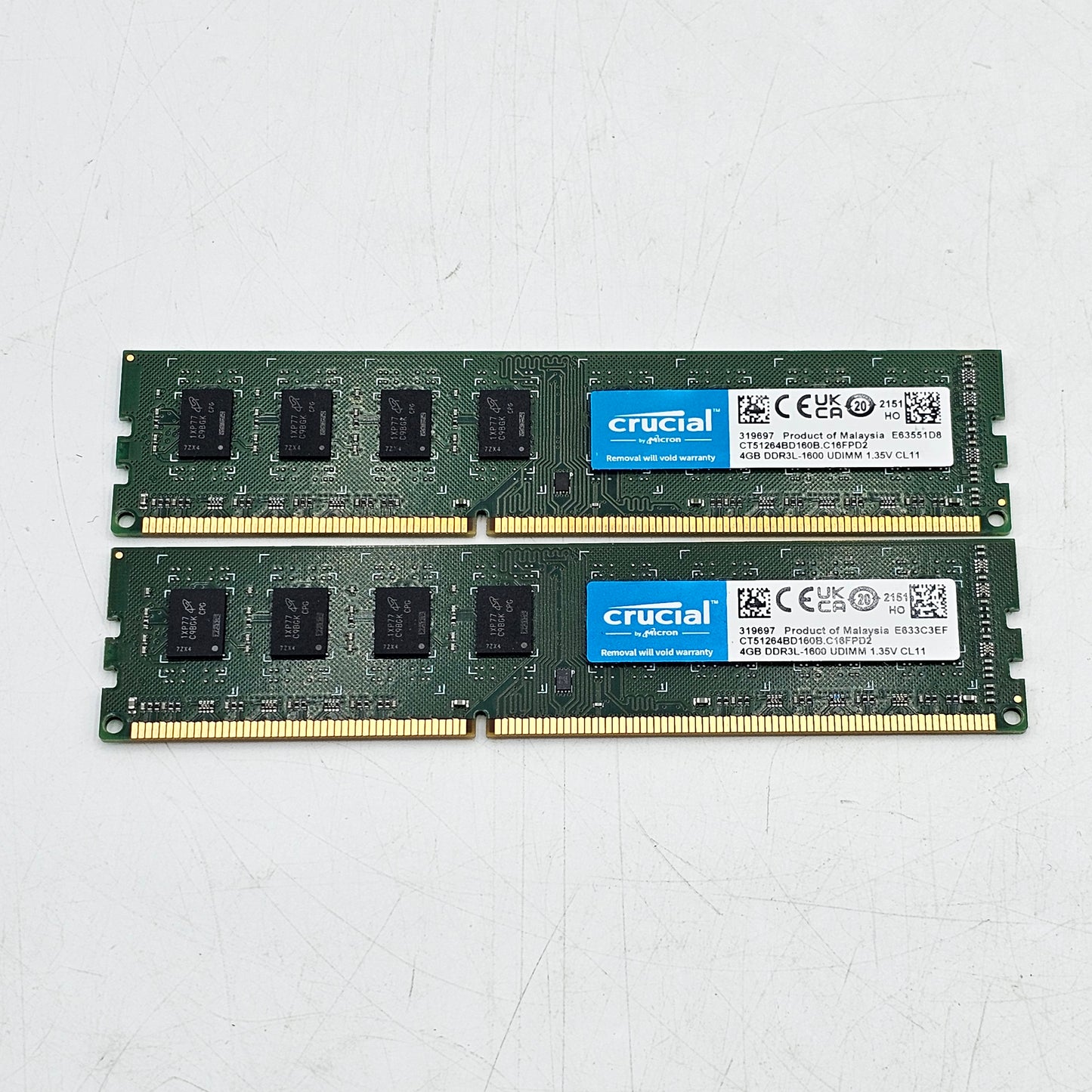 Crucial CT51264BD 8GB (2x4GB) RAM DDR3 1600MHz CT51264BD160B.C16FPD2