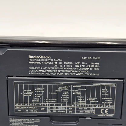 RadioShack DX-398 Synthesized Receiver