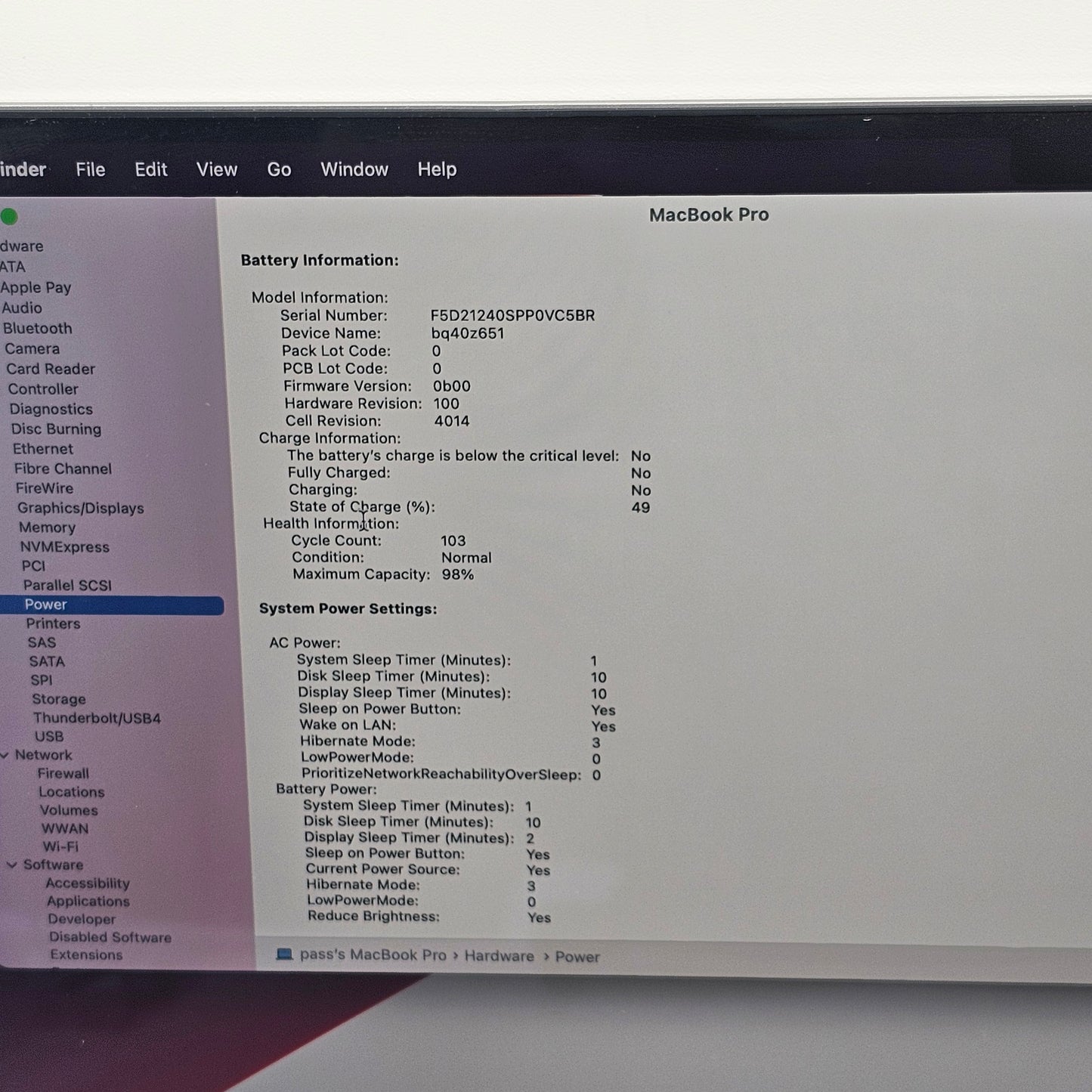 2021 Apple MacBook Pro 16" M1 Pro 14C GPU 3.2GHz 16GB RAM 512GB SSD A2485