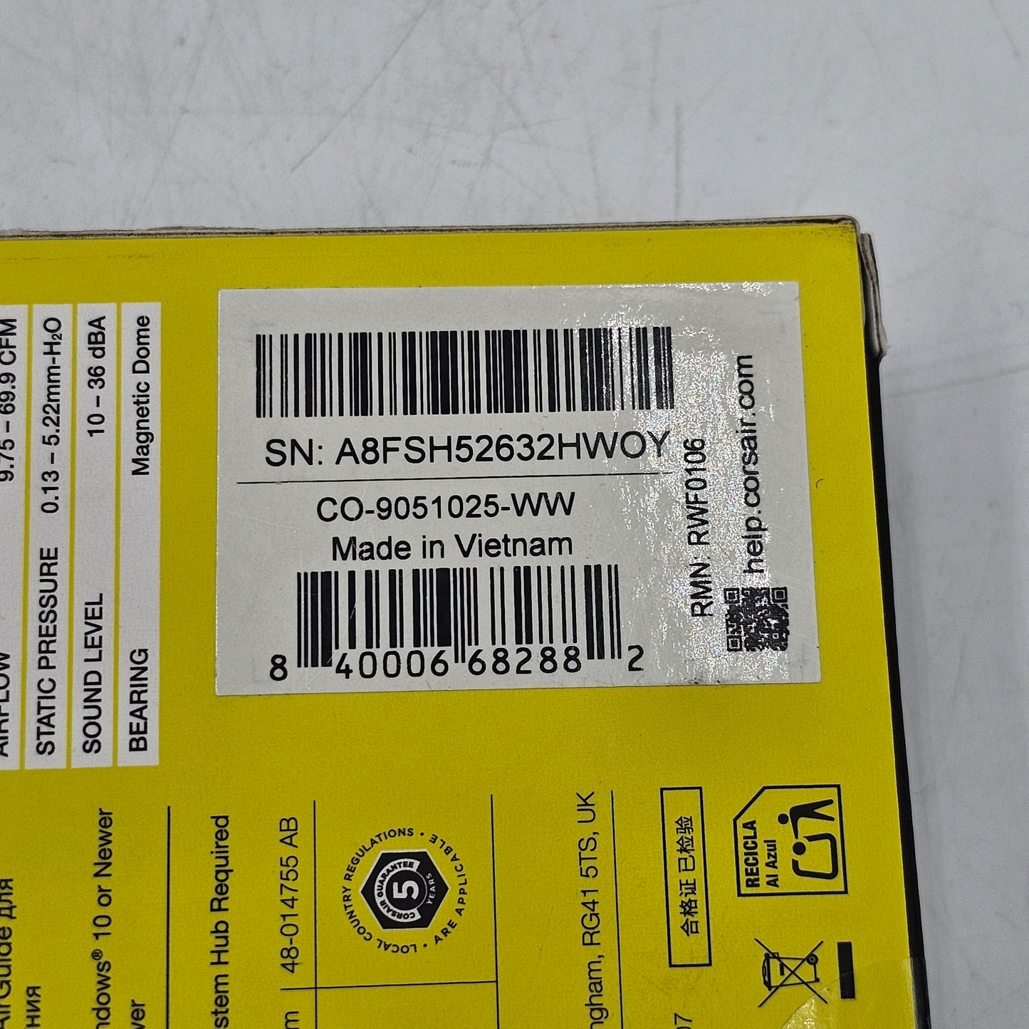 New CORSAIR iCUE LINK RGB 120mm PWM LX120