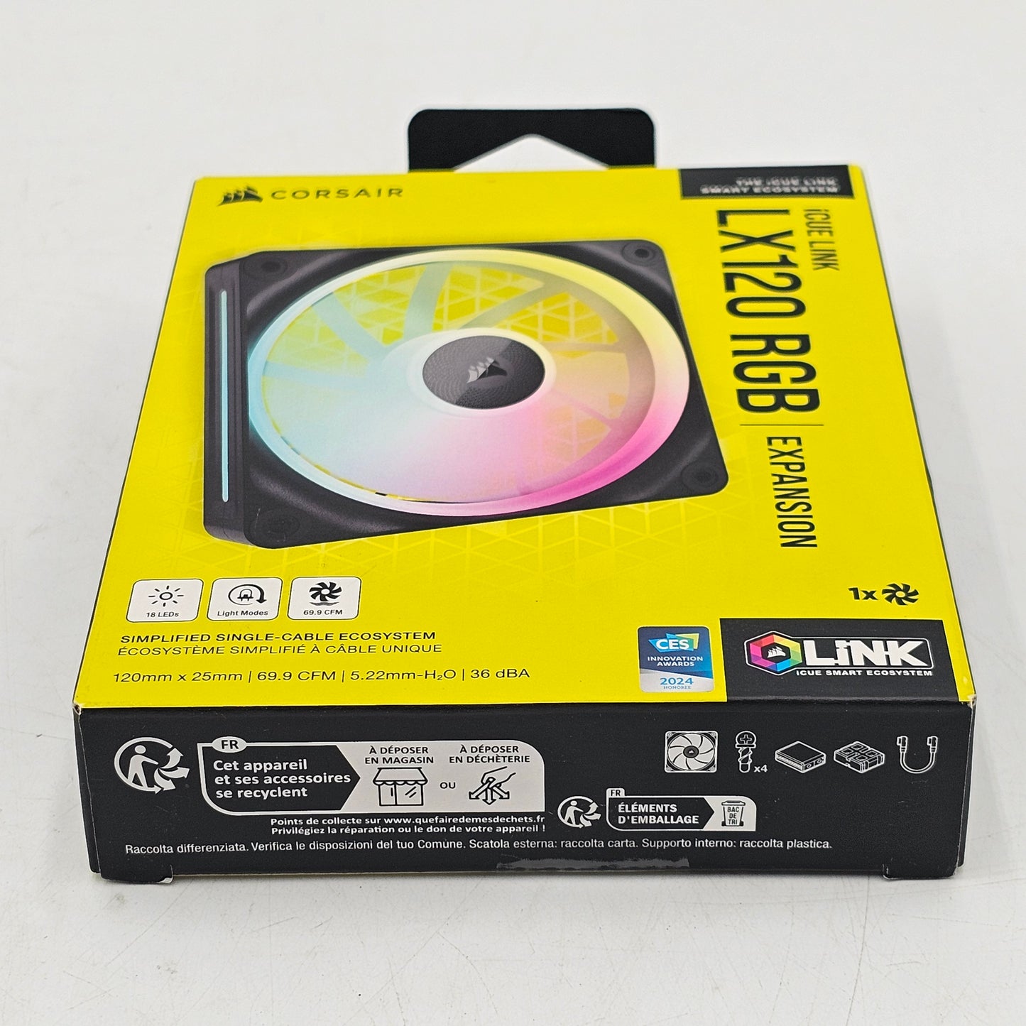 New CORSAIR iCUE LINK RGB 120mm PWM LX120