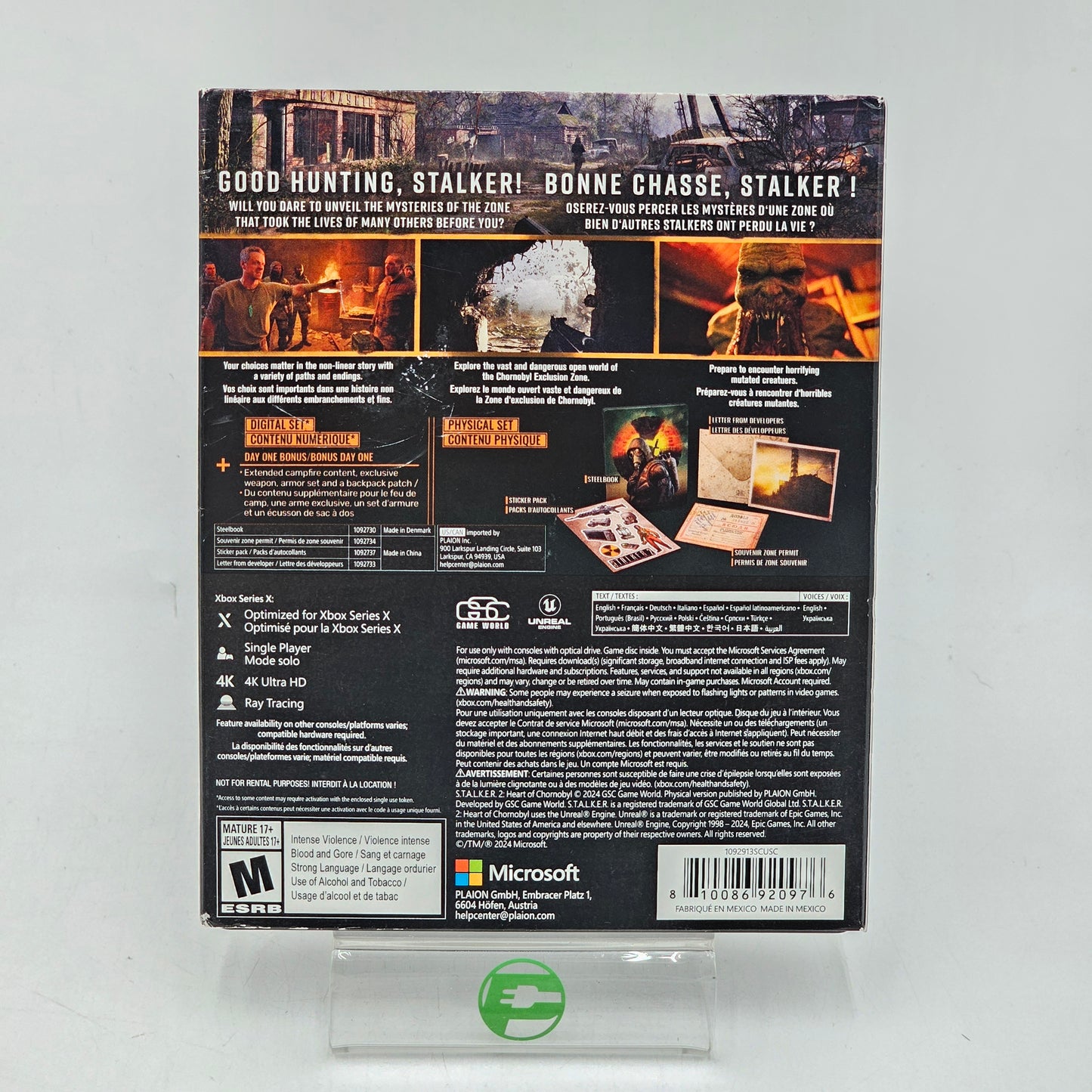 S.T.A.L.K.E.R. 2: Heart Of Chornobyl Steel Book (Microsoft Xbox Series X, 2024)