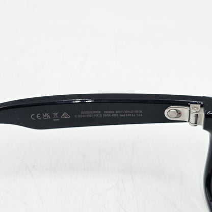 Ray-Ban Meta Wayfarer Gen 1 Shiny Black Polarized RW4006 601/71 AI Smart Glasses