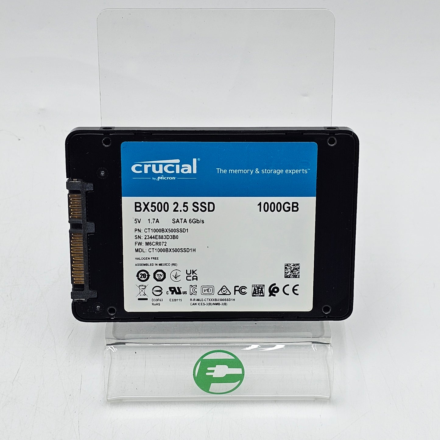 Crucial BX500 1TB 3D NAND SATA 2.5-Inch Internal SSD
