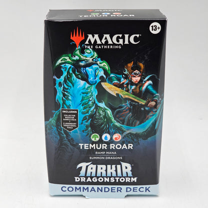 New Magic the Gathering Tarkir Dragonstorm Commander Deck Temur Roar
