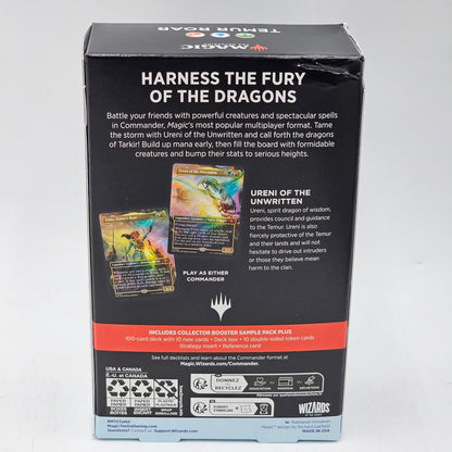 New Magic the Gathering Tarkir Dragonstorm Commander Deck Temur Roar