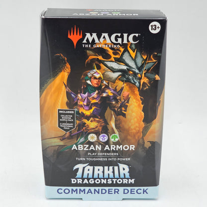 New Magic the Gathering Tarkir Dragonstorm Commander Deck Abzan Armor