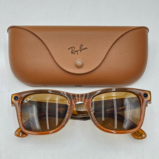 Ray-Ban Meta Wayfarer Gen 1 Shiny Caramel Standard RW4008 670683 Smart Glasses