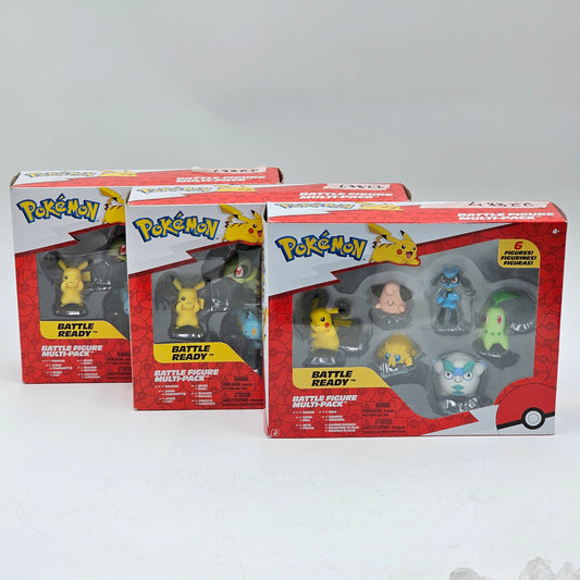 New Pokemon Battle Figure Multi Pack 6 Figurines Lot of 3 PKW3614