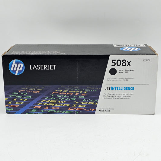 New HP 508x CF360X Black Toner Cartridge