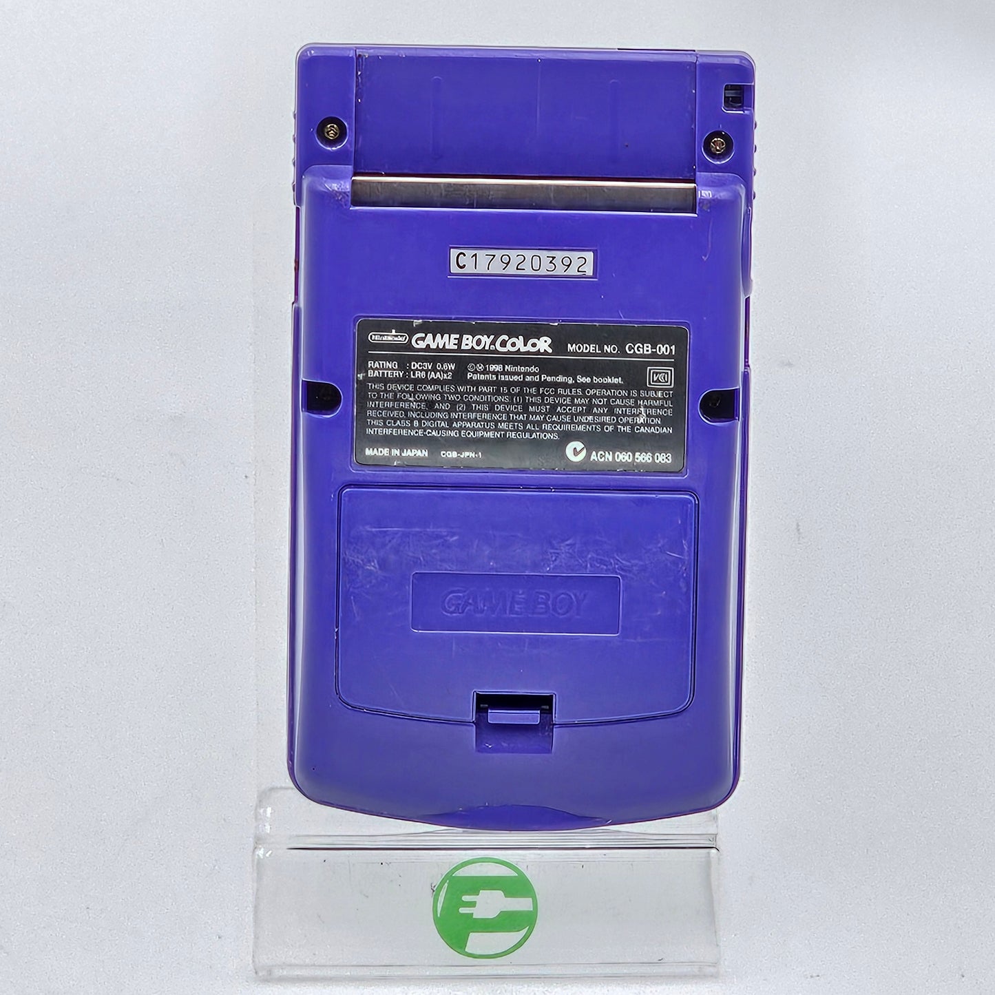 Nintendo Game Boy Color Handheld Game Console Only CGB-001 Grape