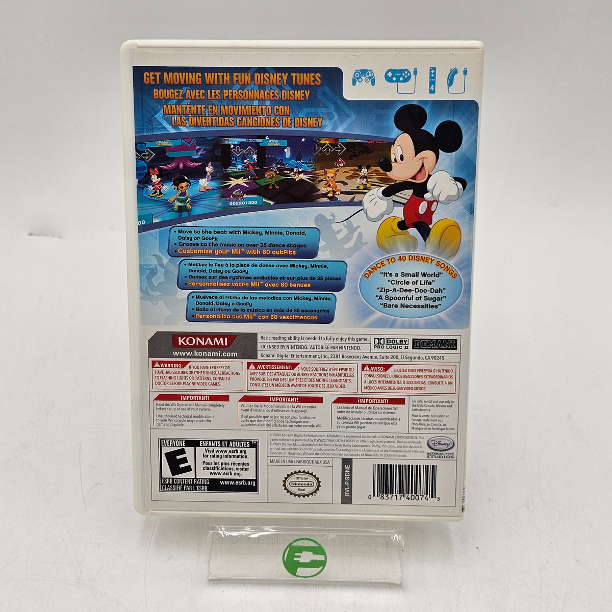 Nintendo Disney Grooves 2 Gaming Controllers and Game