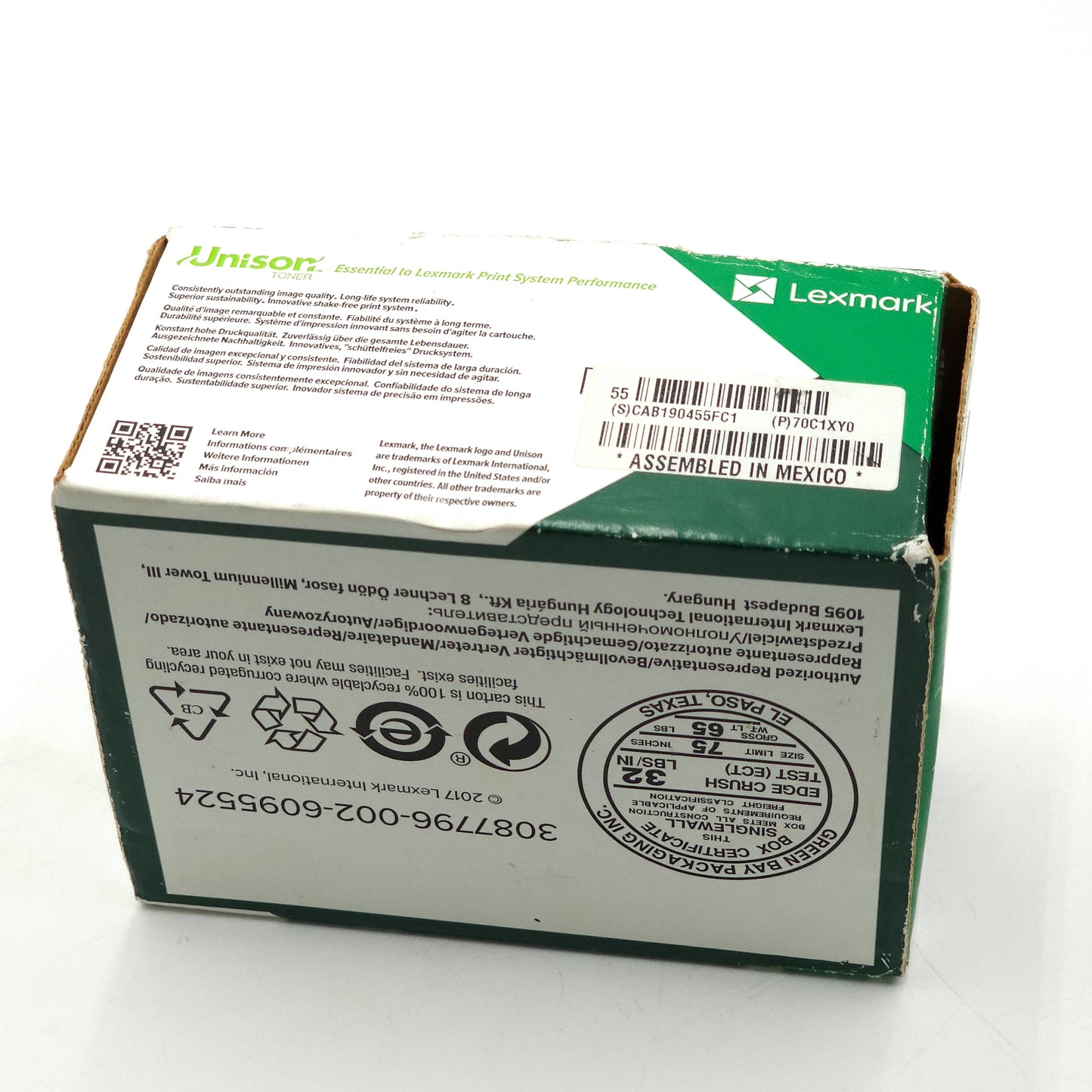 New Lexmark CS510 70C1XY0 Yellow Toner Cartridge