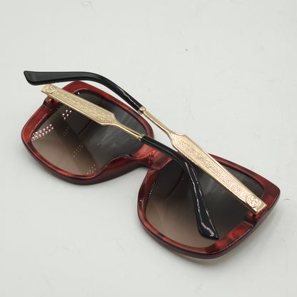 Gucci GG3857/F/S Oversized Sunglasses Red with Case