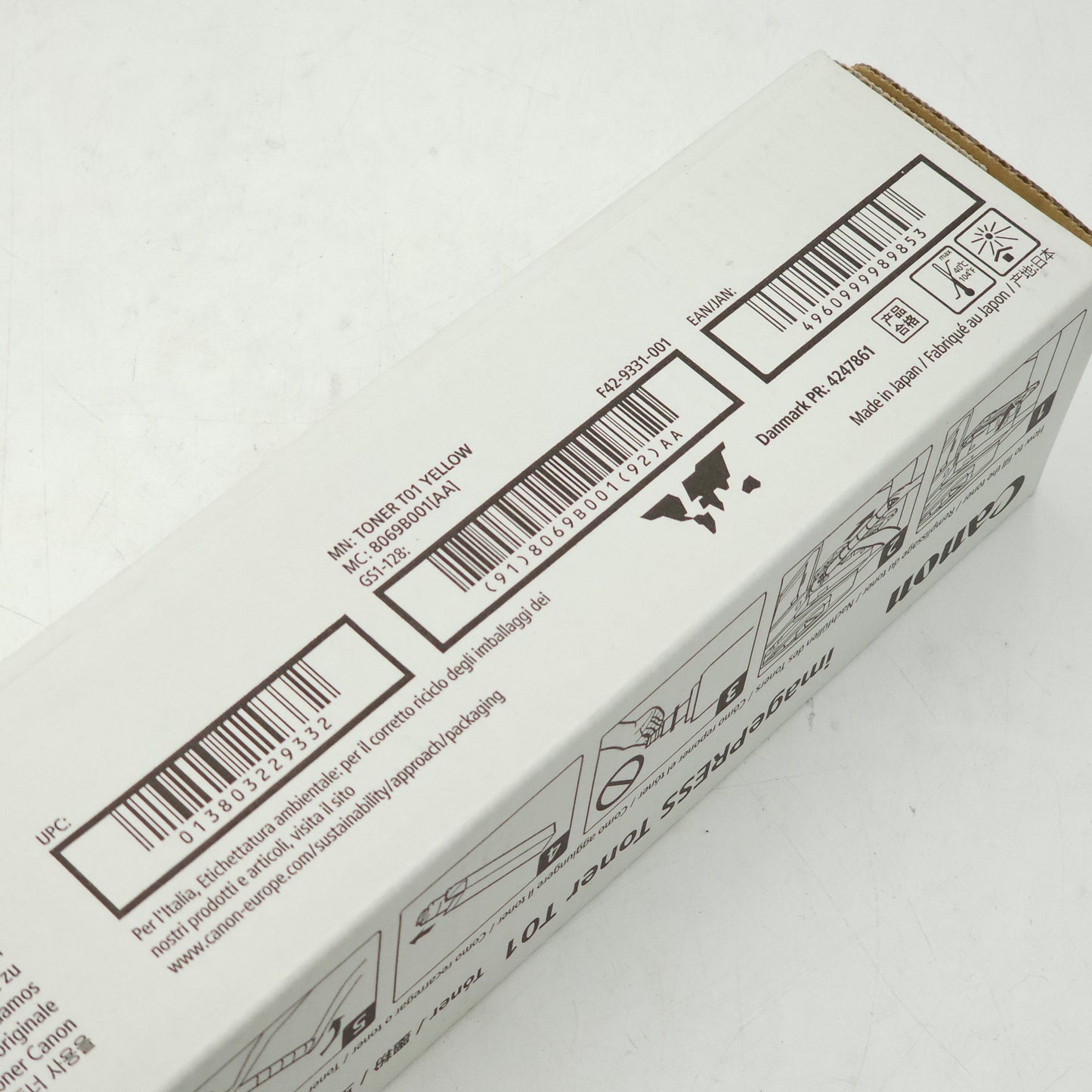 New Canon T01 T42-9331-001 Yellow Toner Cartridge