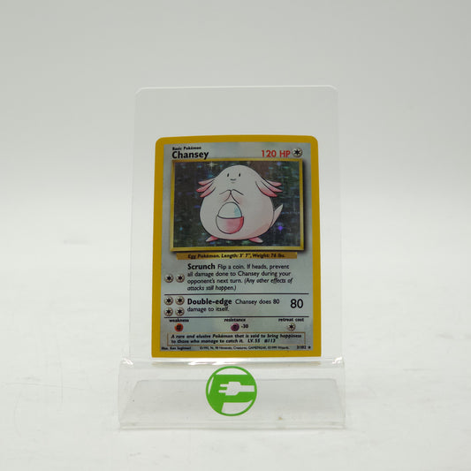 Pokémon TCG Base Set Chansey 3/102 Holo Rare
